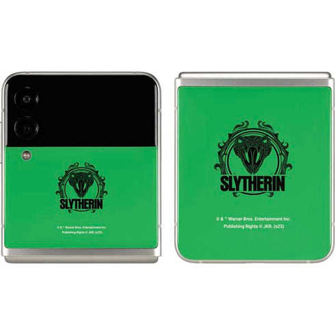 Wizarding Worlds Harry Potter Slytherin Illustration Galaxy Z Flip3 5G Skin